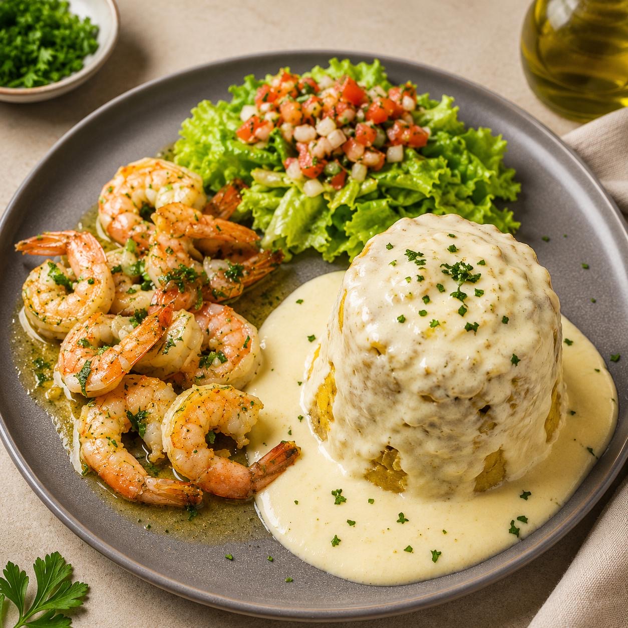 Mofongo -  Camarones
